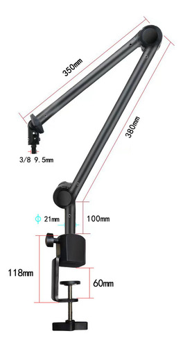 Soporte De Brazo De Micrófono Ajustable Para Sesiones De