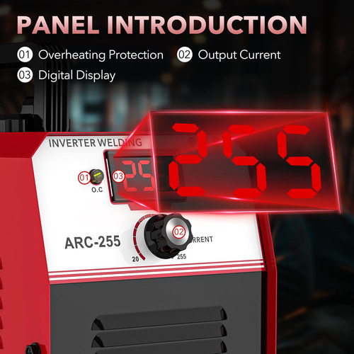 Máquina De Soldar Stick Welder Yesright 255a Mma 110v/220v 1