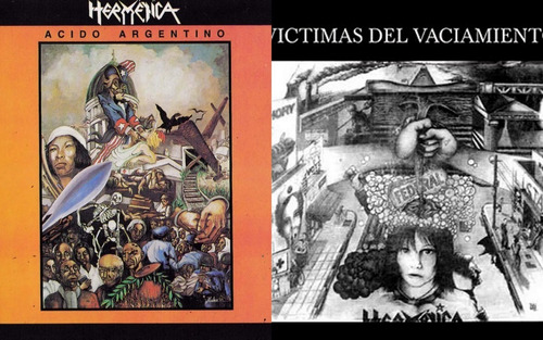 Pack Vinilo Hermetica 2 Vinilos Acido Victimas D-