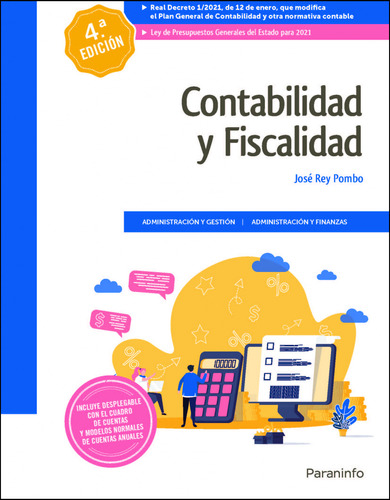 Contabilidad Y Fiscalidad 4.ª Edición 2021 Rey Pombo, Jose