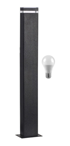 Farol Exterior Jardin Caminero Stick 90cm Aluminio Con Led