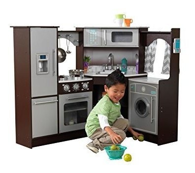 Kidkraft Ultimate Corner Play Kitchen Con Luces Y Sonidos, E