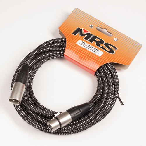 Cable Tejido Para Micrófono De 6 M Xlr Mrs-6m-mw-bk Morrison
