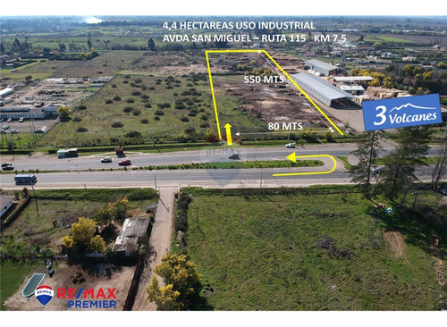 Vende 4,4 Ha Uso Industrial Ruta Ch115-7.5km Talca