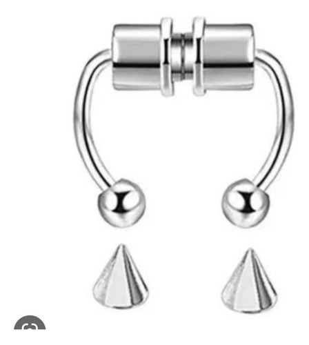 Pircing Septum Torito Imantado 2 Diseños En Uno Acero Inoxid