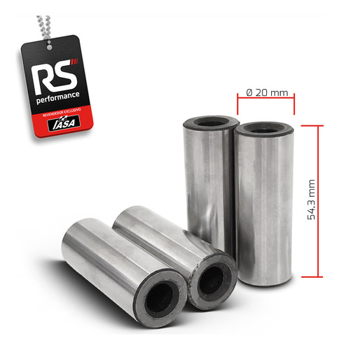 Kit Pistão Forjado Côncavo Ap 1.9 8v 1000cv + 4 Pinos 20mm