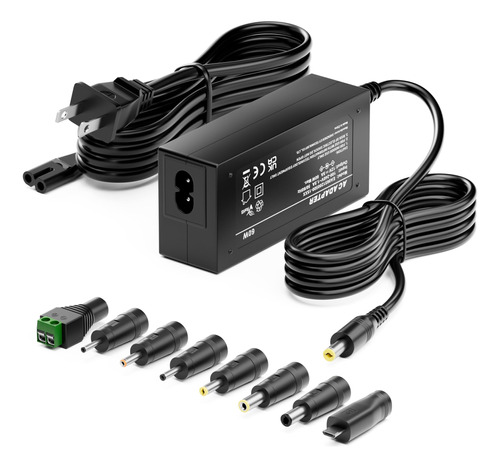 Basicvolt Adaptador De Fuente De Alimentacion De 12 V, 5 Amp