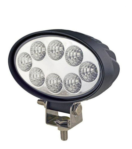 Faro Oval Auxiliar 8 Led Ovalado 24w Tractor, Agro Vial