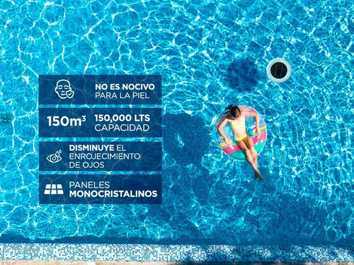 Ionizador Solar Sustentable Ahorra Cloro Pileta Antisarro