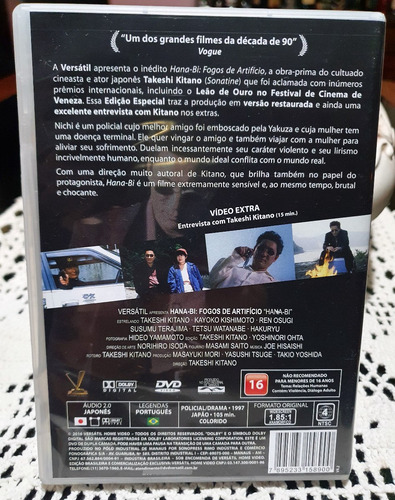 Dvd Fogos De Artifício (hana-bi, Takeshi Kitano)