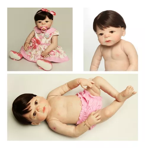 Boneca Bebê Reborn Aurora Realista Corpo de Silicone em Promoção na  Americanas