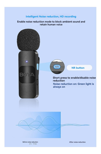 Micrófono Lavalier Inalámbrico By-v20 Para Transmisión En Vi