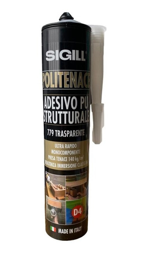 Adhesivo Politenace 779 Poliuretanico Transp. Rapido 300ml