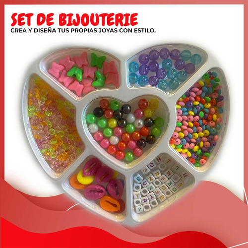 Set De Bijouterie Completo Para Armar Pulsera Con Letras