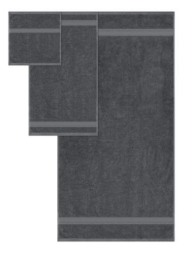 Utopia Towels - Juego De Toallas De 8 Piezas Color Gris Oscuro
