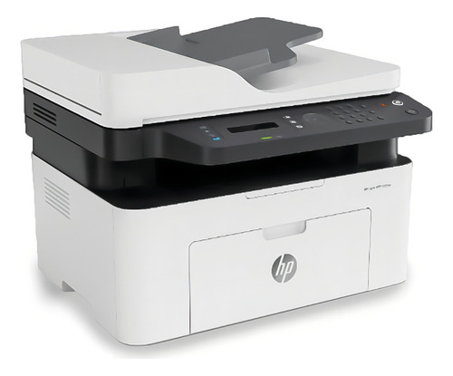 Impressora multifuncional branca Hp 137fnw Laser MFP