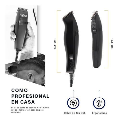 Máquina De Cortar Cabelo Sem Fio Wahl Homecut Combo