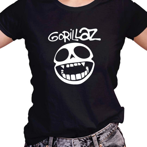 Franela Dama Personalizada Diseño Gorillaz
