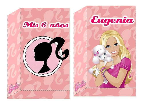 10 Bolsitas Golosineras Cierra Stickers Barbie Vs Modelos