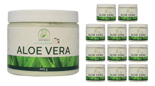 Crema De Aloe Vera Hidratante Con Filtro Solar (400g) 12pack