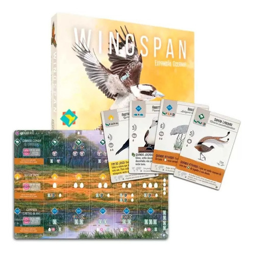 Wingspan Expansão Oceania - Jogo Tabuleiro Pt-br Grok Ludofy