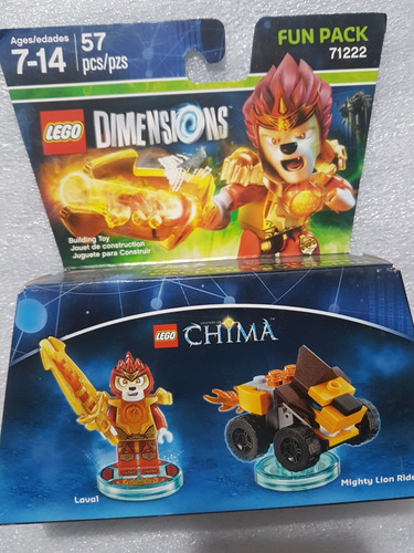 Lego Dimensiones Chima Laval Fun Pack 71222 (Usado)