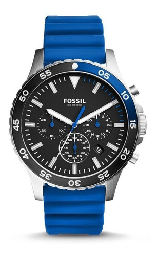 Reloj Fossil Silicone Blue Crewmaster