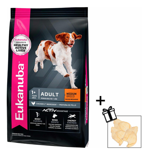 Eukanuba Adulto Raza Mediana X 15kg + Regalo