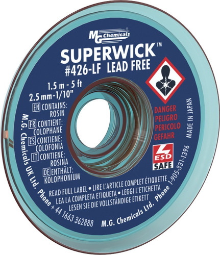 Mg Chemicals-trenza Desoldadora 426-lf-lead Free Super Wick