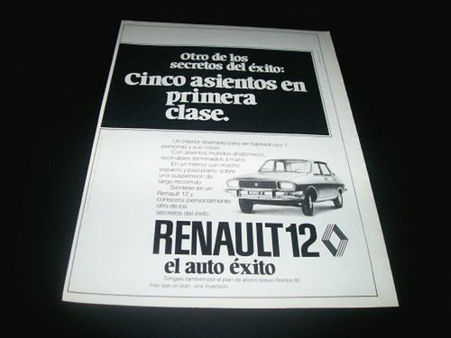 (pa020) Publicidad Clipping Renault 12 * 1979