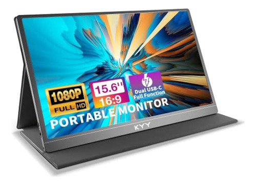 Monitor Portátil - Kyy 15.6 Pulgadas Fhd 1080p Usb-c Monitor