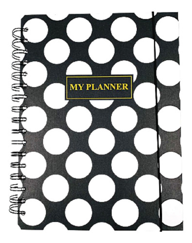 Agenda planificadora, 17 x 24 cm, 198 páginas, núcleos de papel en espiral