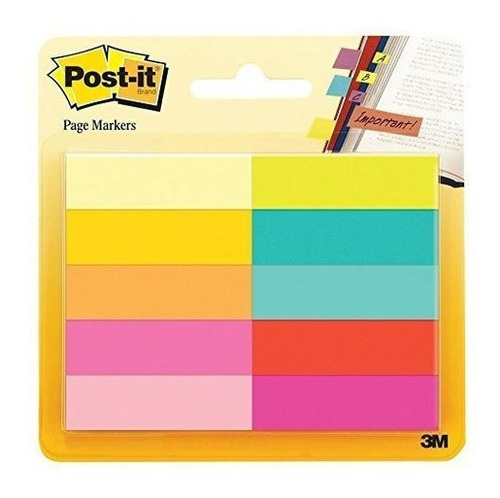 Marcadores De Página Post-it, Colores Brillantes Surtidos,