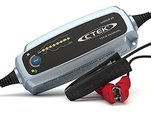 Cargador De Batería Ctek Lithium Us 12v Lifepo4 Azul