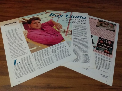 (f070) Ray Liotta * Clippings Revista 3 Pgs