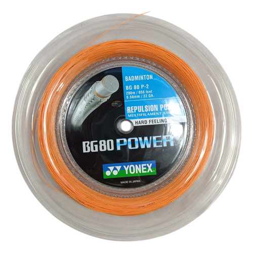 Rollo Yonex Badminton Bg80 Power Orange