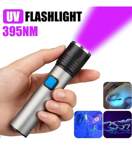 Linterna Con De Uv Nm 395 Ultravioleta Linterna Zoom De