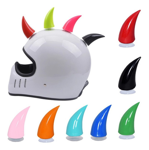 Cuernos Cachos Para Casco Tipo Diablito Tuning Cascos Moto