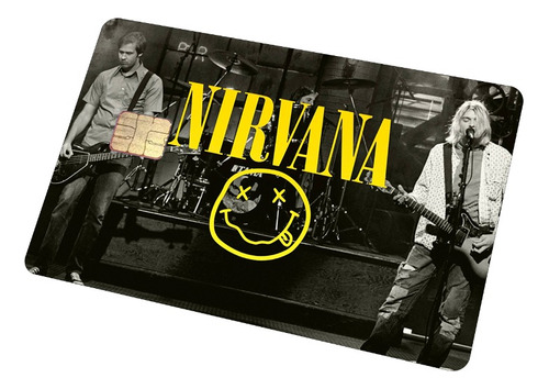 Sticker Para Tarjeta Nuevo Nirvana Banda
