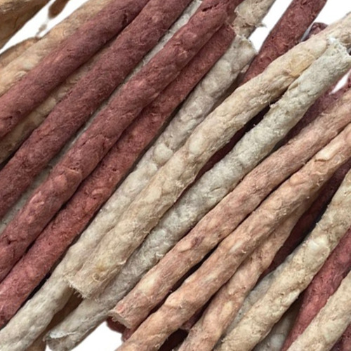 150 Pcs Carnaza Para Perro, Sticks Sabor Res 5x9 10mm