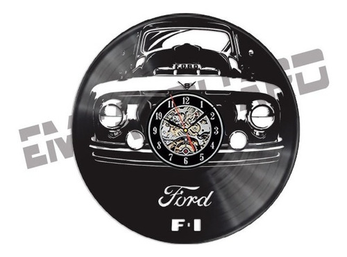 Reloj Ford F1 En Lp De Vinilo Retro Ideal Regalo.