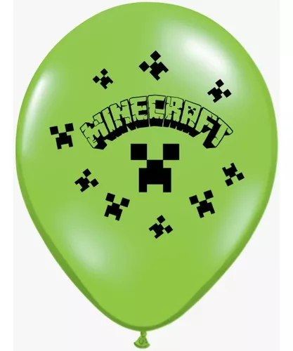 Unique Minecraft Party Globos de látex - 12, Verde
