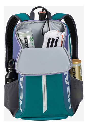 Mochila Raqueteira Head Tour Azul Verde 25l