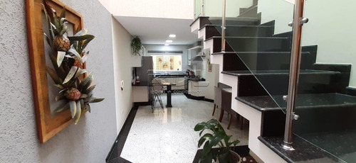 Imagem 15 de 20 de Sobrado À Venda, 3 Quartos, 3 Suítes, 4 Vagas, Vila Scarpelli - Santo André/sp - 4088