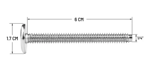 Tornillo Union Con Inserto De Madera Muebles 3.5 Cm 10 Pzas