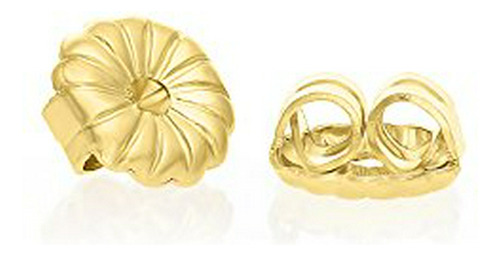 14 K Oro Amarillo Posterior Del Pendiente Sustituto Seguro Y