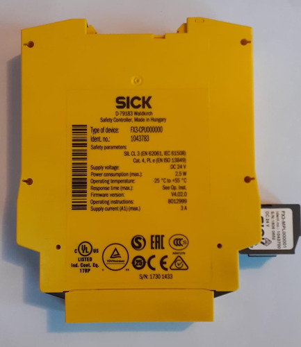 Sick 1043783 Modulo Pricipal, Se Factura Si Requiere