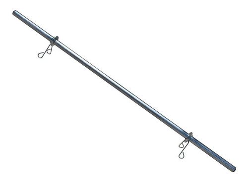 Imagem 3 de 7 de Kit Barras Ocas 1,20m E 2 De 40cm Cromadas Halteres E Supino