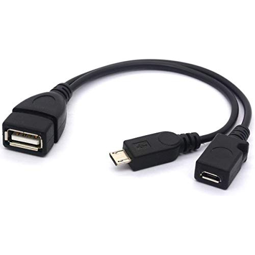 Cable Micro Del Divisor Del Usb Otg, Poder Micro Enh Del Usb