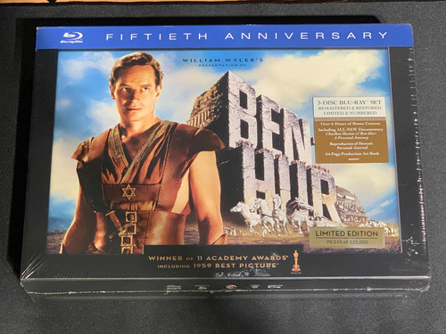 Ben-hur Blu-ray Limited Numbered Anniversary Edition